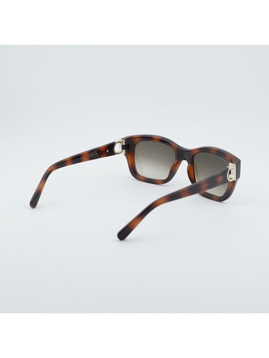 Salvatore Ferragamo SF1012S 214 Sunglasses Havana Rectangle Frame, Brown Lenses main image 5